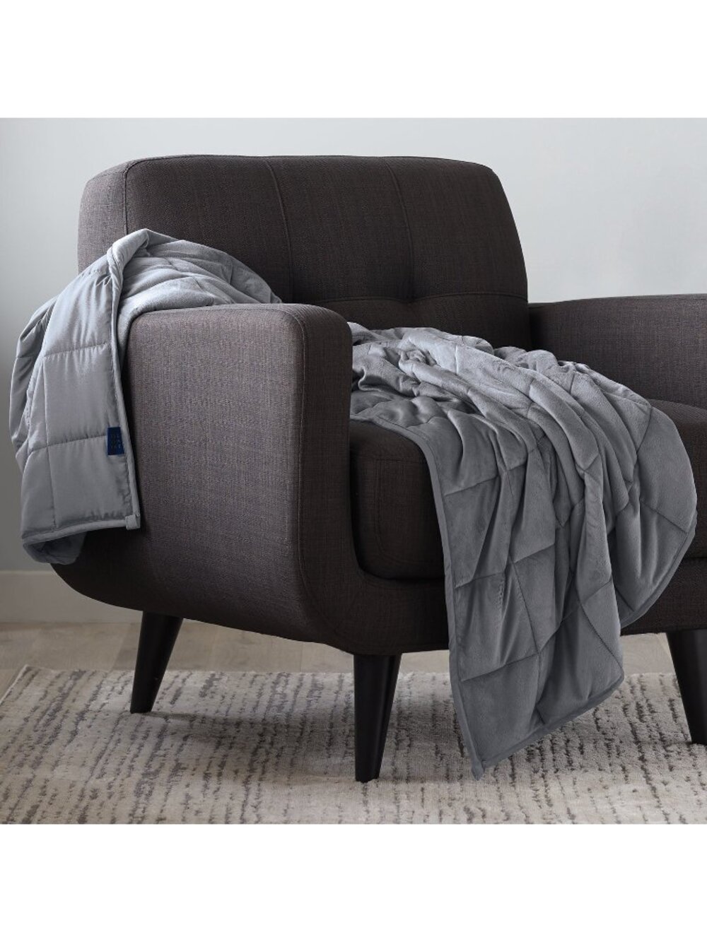 NWT Ella Jayne Anti-Anxiety Reversible Weighted Blanket Gray Size 20lbs